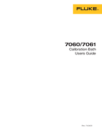 Thumbnail of document Manual - 7060 / 7080 Really Cold Temperature Calibration Baths